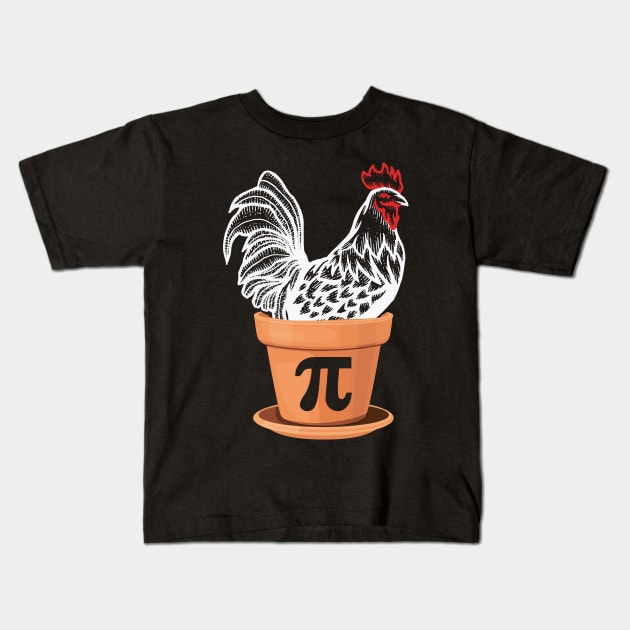 Chicken Pot PI, Maths Gift Kids T-Shirt by TabbyDesigns